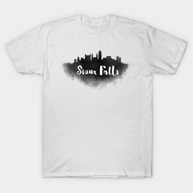 Sioux Falls watercolor T-Shirt by kursatunsal